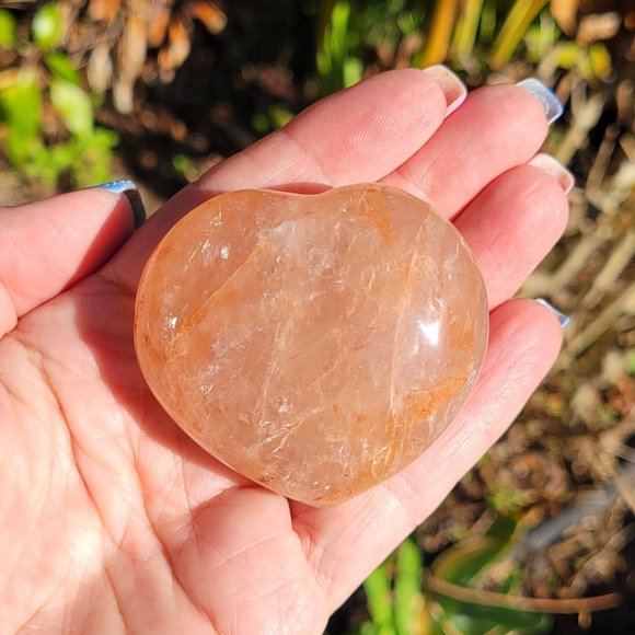 Fire Quartz Crystal Hearts - Picture 11 of 12